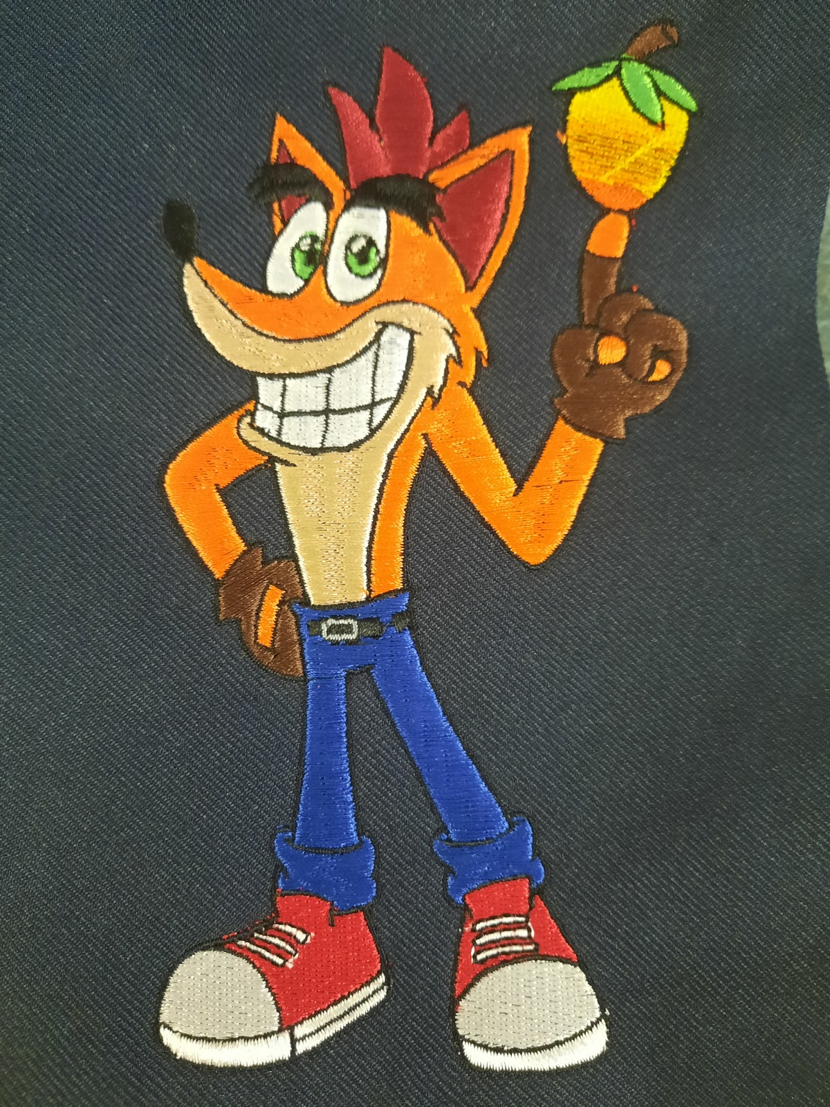 Bordado de personaje Crash