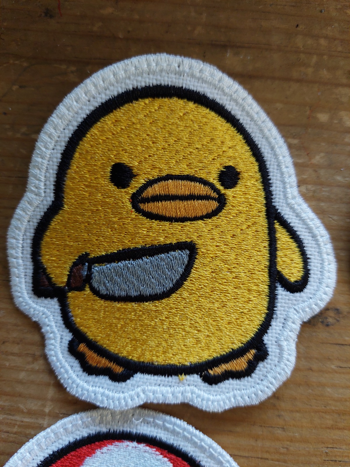Parche bordado de pato